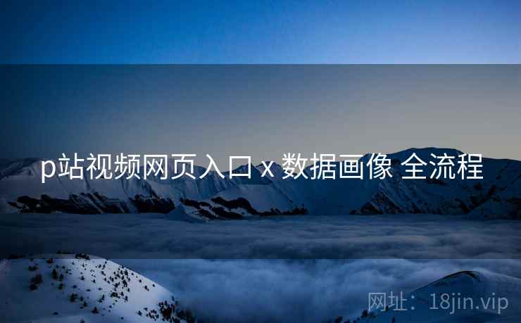 p站视频网页入口 x 数据画像 全流程