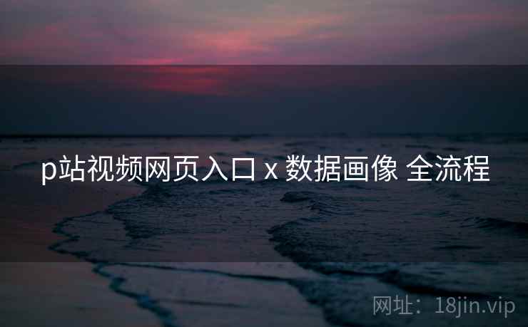 p站视频网页入口 x 数据画像 全流程