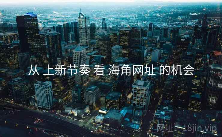 从 上新节奏 看 海角网址 的机会