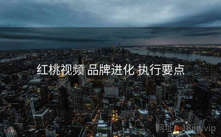 红桃视频 品牌进化 执行要点