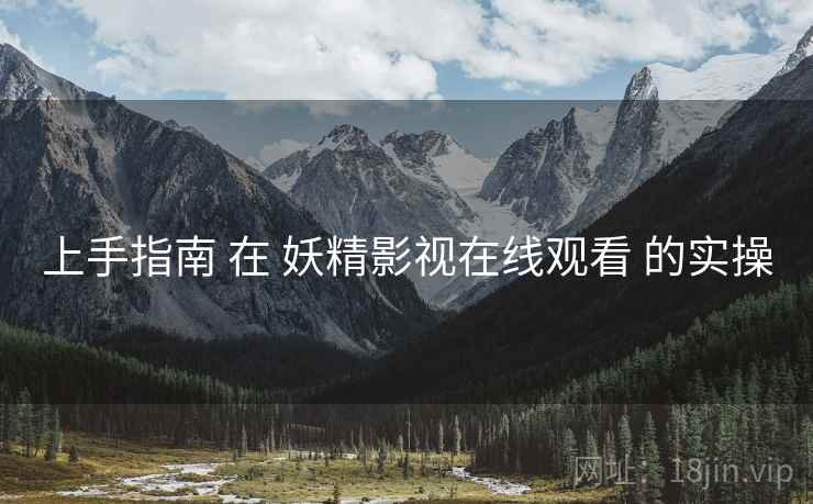 上手指南 在 妖精影视在线观看 的实操