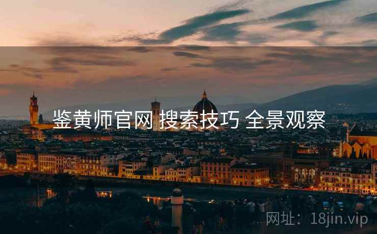 鉴黄师官网 搜索技巧 全景观察