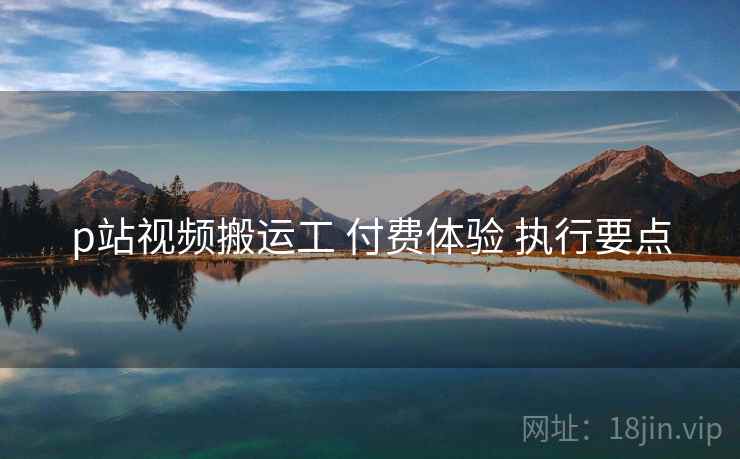 p站视频搬运工 付费体验 执行要点