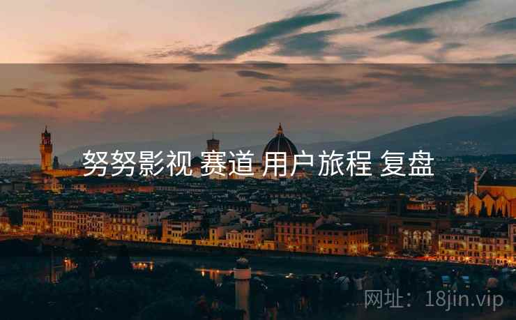 努努影视 赛道 用户旅程 复盘