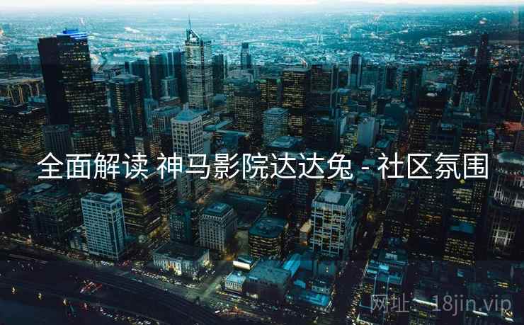 全面解读 神马影院达达兔 - 社区氛围